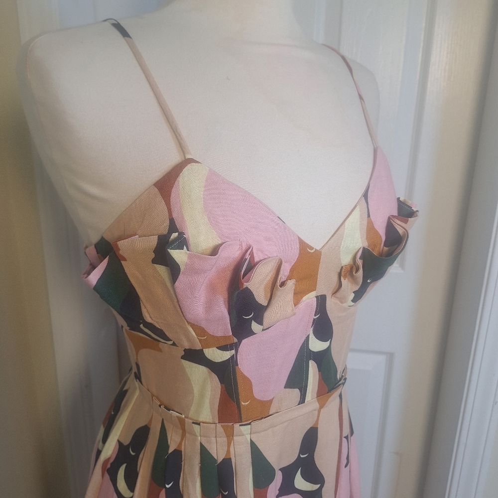 FARM RioThe Kiss Printed Maxi Dress Size S - Picture 8 of 16